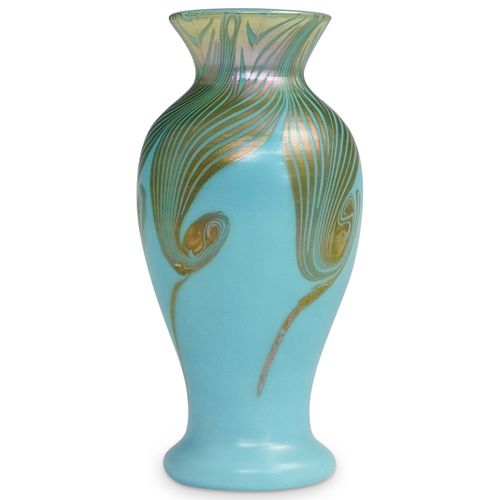 RARE STEUBEN IRIDIZED TURQUOISE