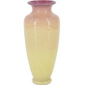 RARE STEUBEN PEACH BLOW VASEDE