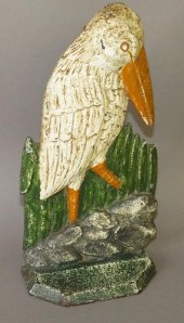 RARE STORK PATTERN CAST IRON D