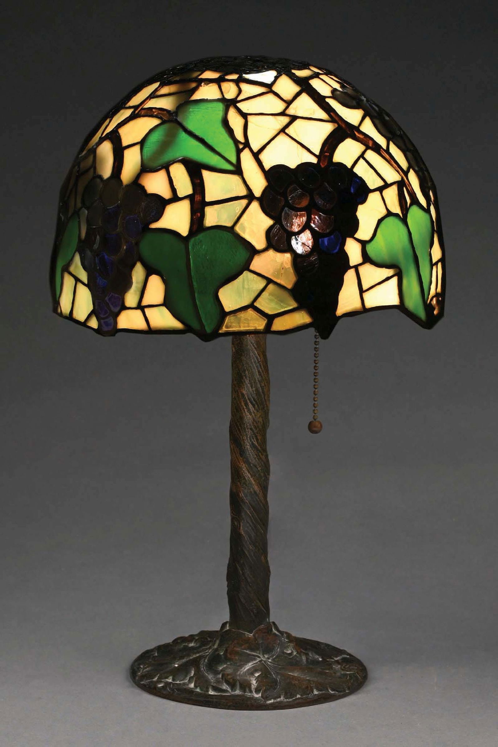 RARE SUESS BOUDOIR GRAPE LEADED