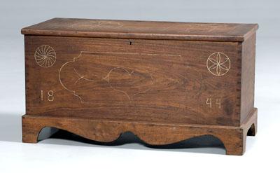 Rare sulphur inlaid Southern chest,