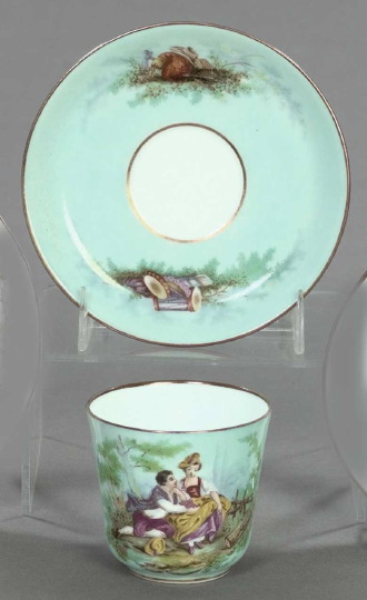 Rare Transfer-Decorated Porcelain