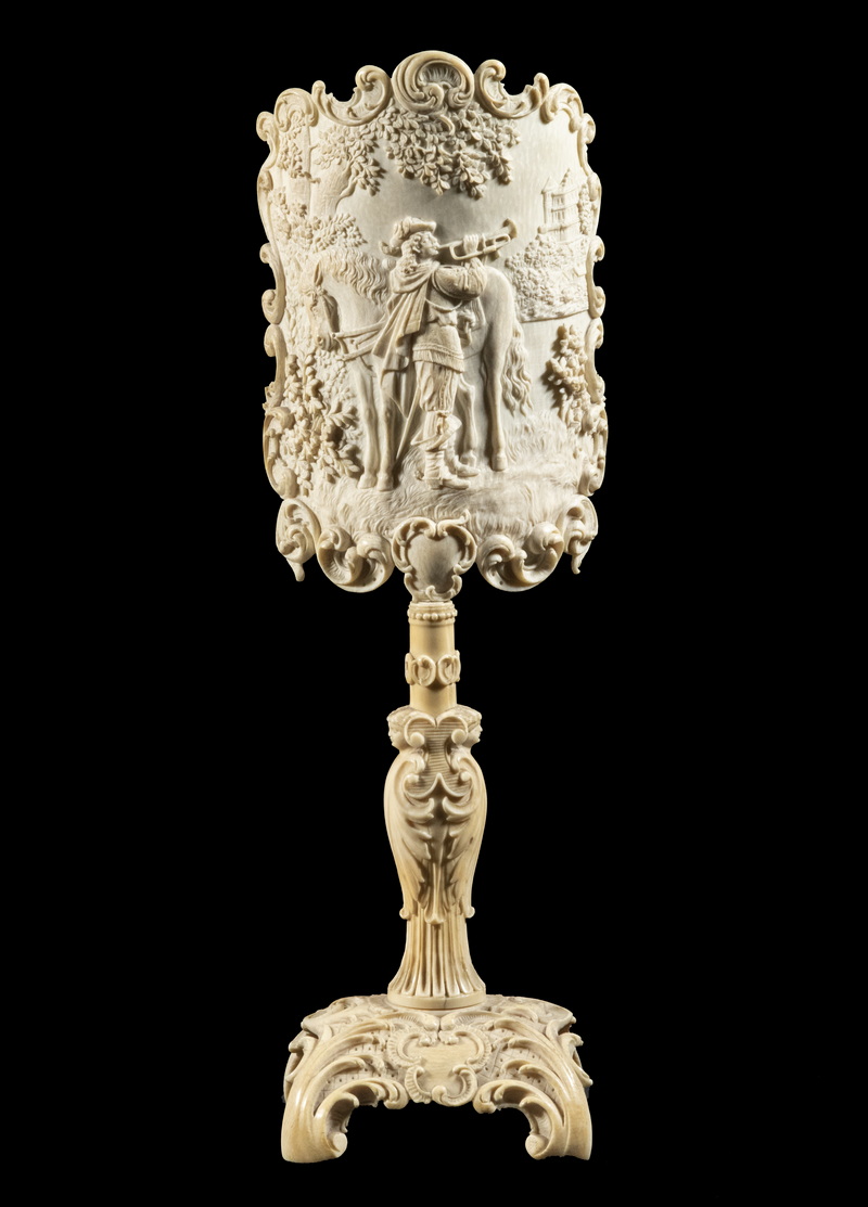 RARE TWO-PART CARVED CONTINENTAL