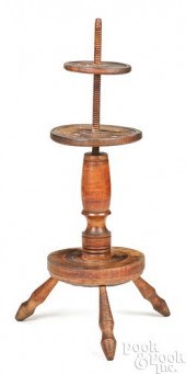 RARE TWO-TIER MAPLE ADJUSTABLE