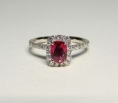 RARE UNHEATED RUBY & DIAMOND P