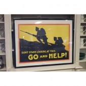 Rare very large framed origina
