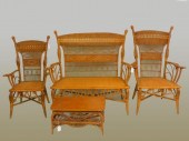 RARE VICTORIAN WICKER PARLOR S