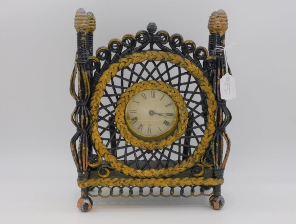 RARE VICTORIAN WICKER SHELF