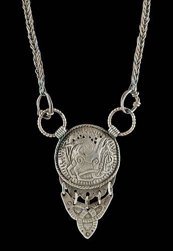 RARE VIKING SILVER JELLINGE CHAIN