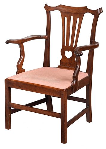 RARE VIRGINIA CHIPPENDALE WALNUT