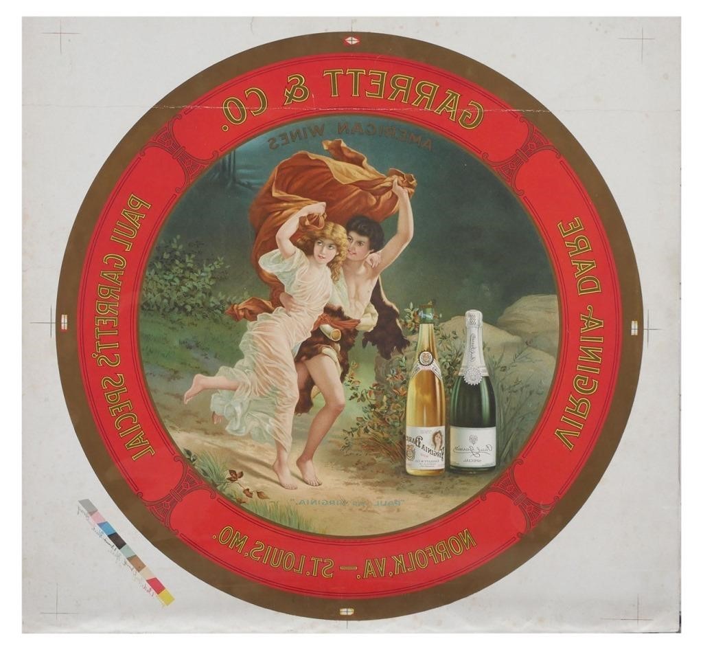 RARE VIRGINIA DARE WINE TRAY