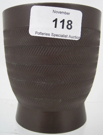 Rare Wedgwood Brown Basalt Vase