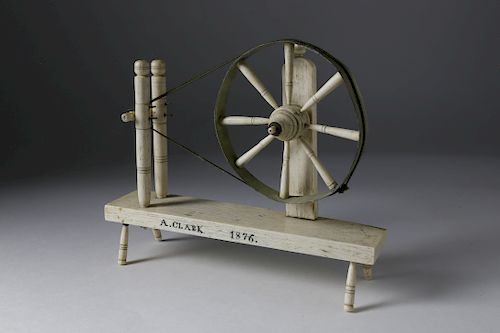 RARE WHALEBONE AND TIN SPINNING