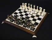 RARE WHALEMAN MADE CHESS SET A