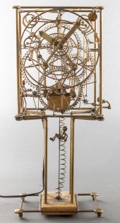 RARE WHIMSICAL GILT METAL AUTO