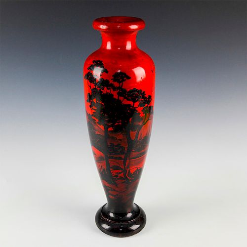 RARE WOODEN SOUTH SEAS VASE,