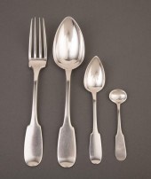 RASCH COIN SILVER FLATWARE SER