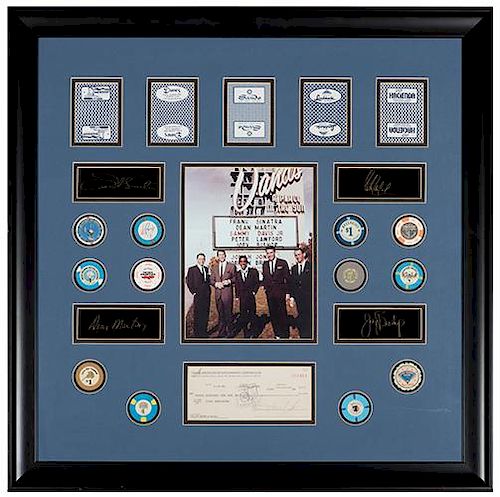 RAT PACK MATTED DISPLAY MEMORABILIA