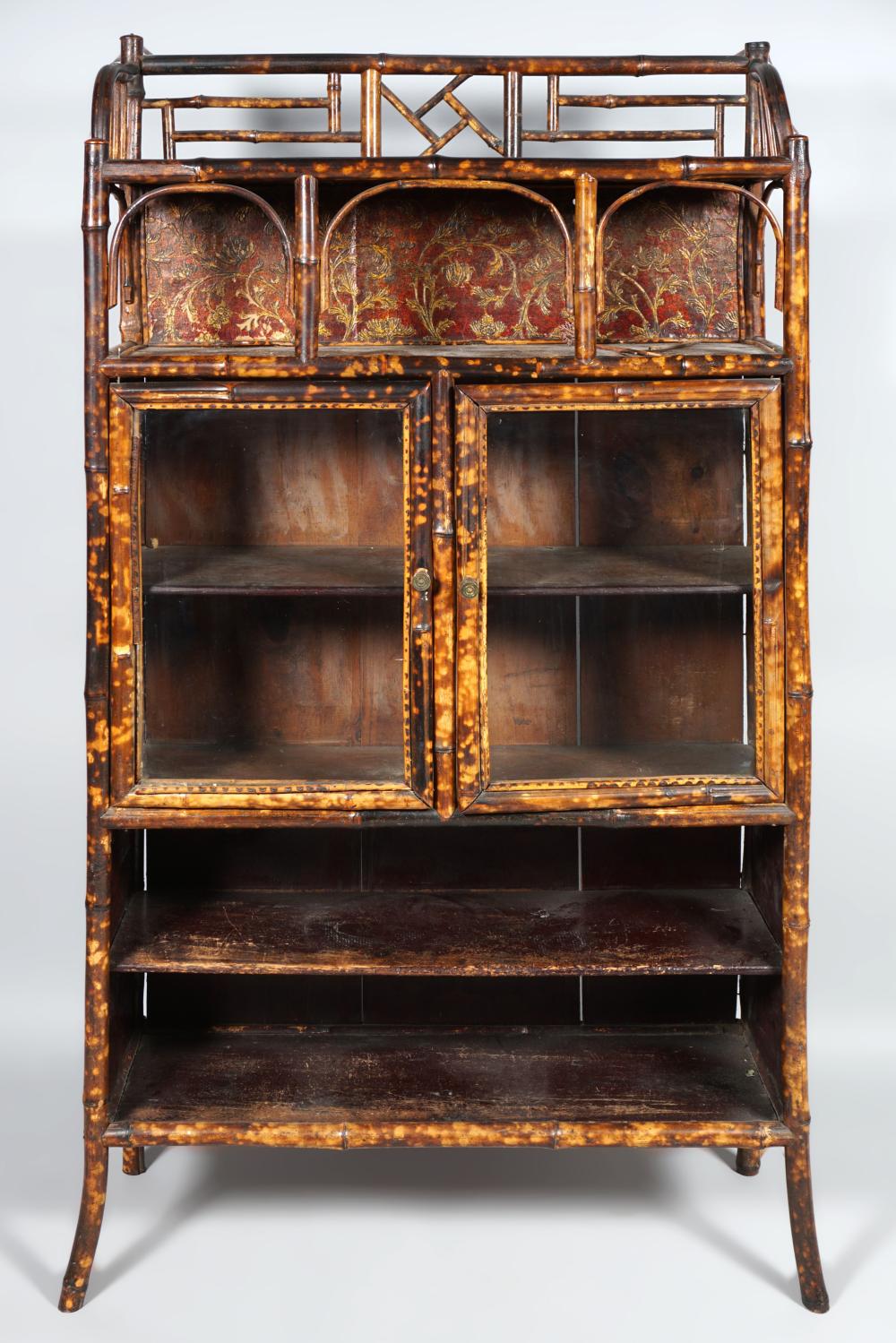 RATTAN AND PRESSED PAPER CABINET 60
