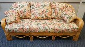 RATTAN AND WICKER LOVESEAT, SO
