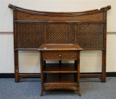 RATTAN AND WICKER QUEEN HEADBO