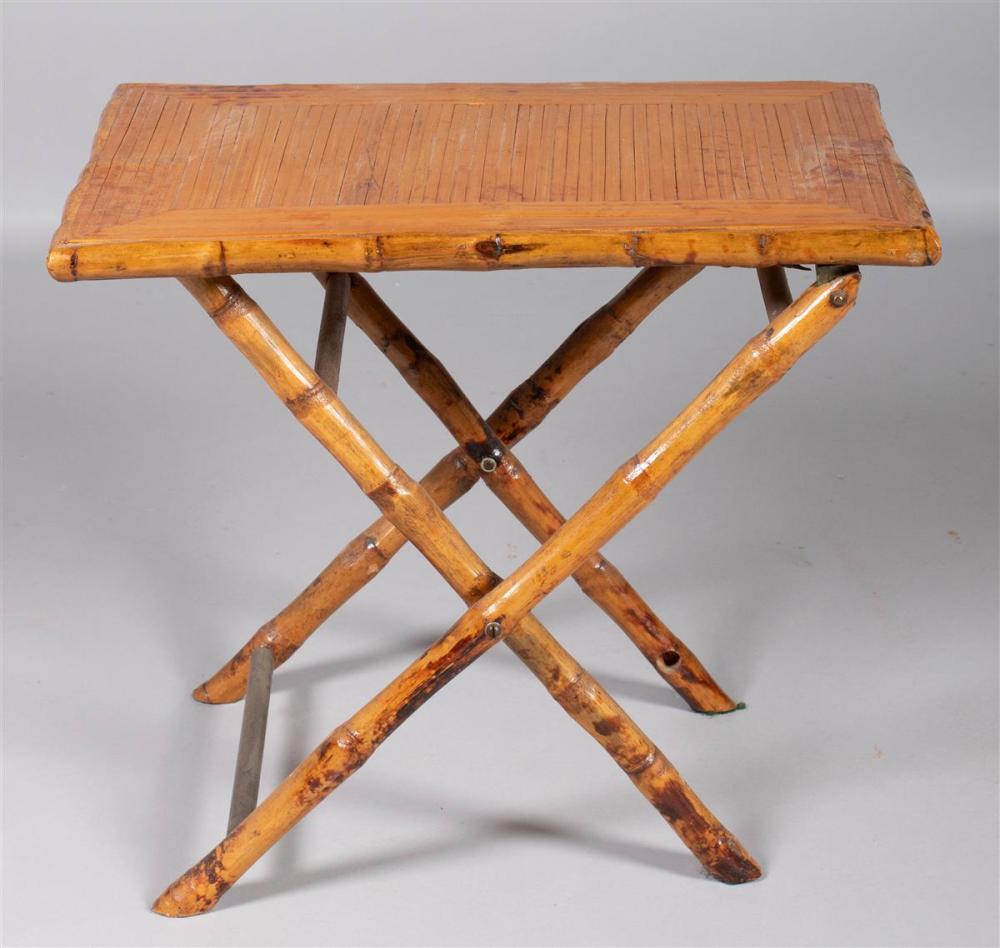RATTAN FOLDING SIDE TABLERATTAN