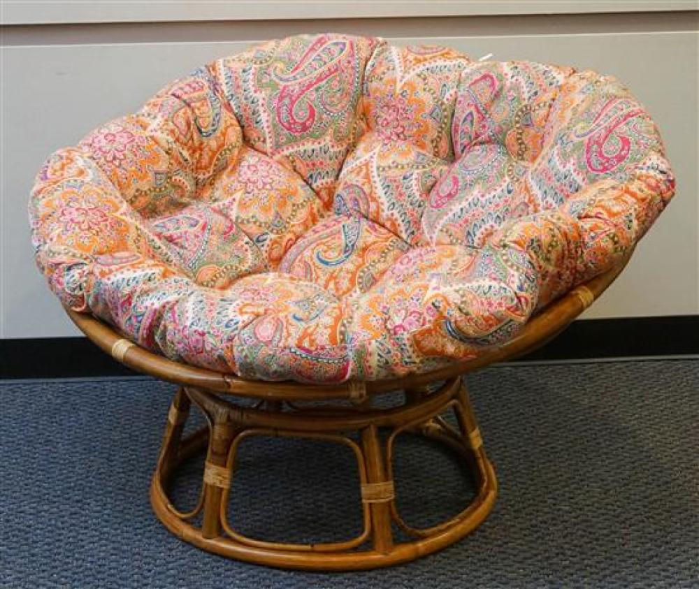 RATTAN PAPASAN CHAIR WITH WORLD