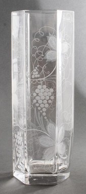 RAUCH HEXAGONAL ETCHED CRYSTAL