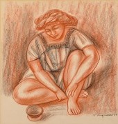 RAUL ANGUIANO DRAWING OF FEMAL