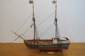 RAVEN, HAND BUILT WOODEN SAILI