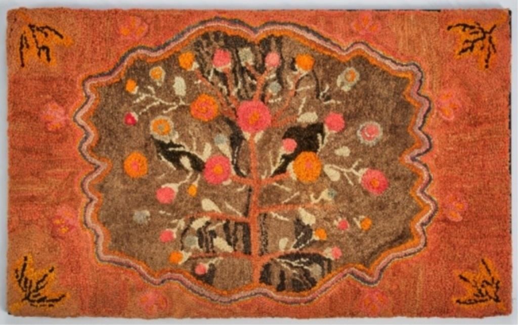 RAVEN - TREE OF LIFE HOOKED RUGAn