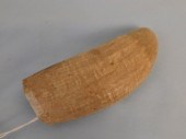 RAW WHALE TOOTHRaw, grayish co
