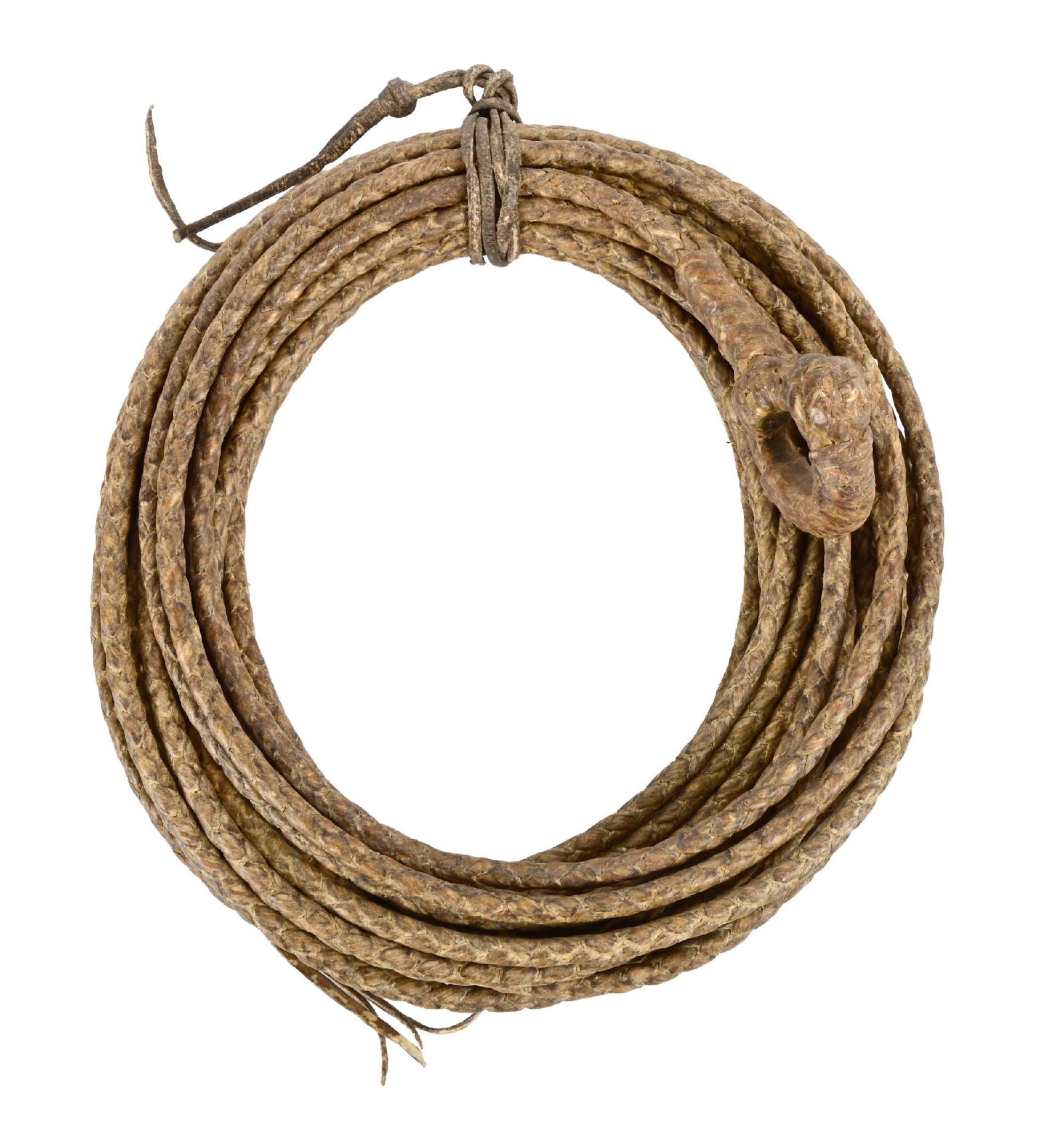 RAWHIDE REATAAntique 4 plait
