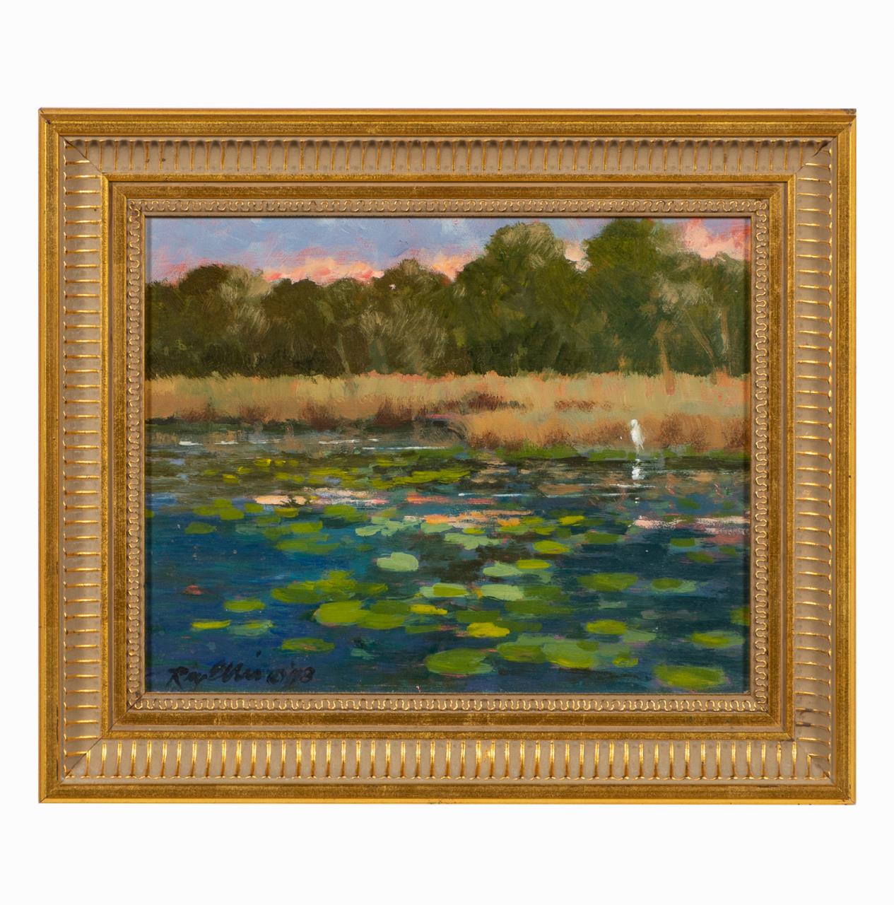 RAY ELLIS, LOWCOUNTRY SCENE, OIL ON
