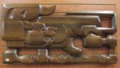 RAY LEWIS WOOD WALL SCULPTURER