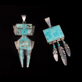 RAY TRACEY, PAIR OF SILVER AND