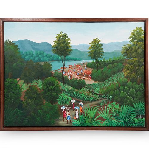 RAYMOND DORLEANS (HAITIAN) OIL ON