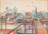 RAYMOND MAUCHAMPS, PAYSAGE AVE