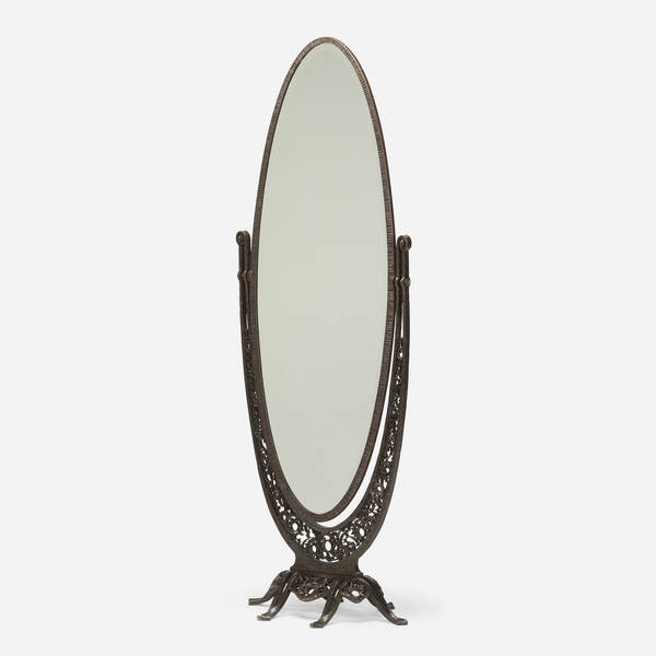 Raymond Subes. Floor mirror. c.