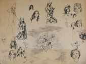 RAYMOND WHYTE, GROUP OF SKETCH