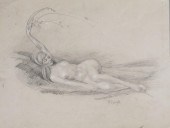 RAYMOND WHYTE, NUDE PENCIL ON