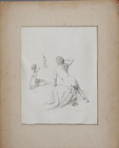 RAYMOND WHYTE, NUDE PENCIL ON