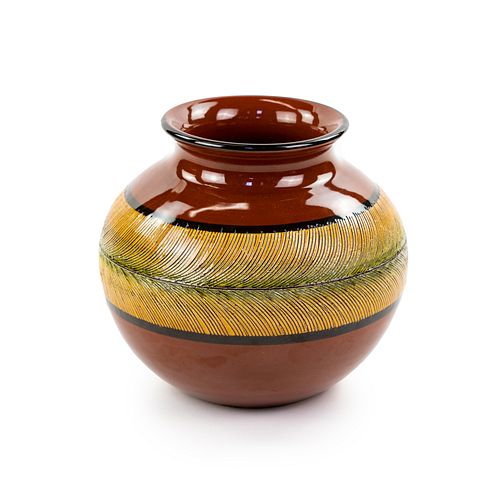RAYMOR BURNT ORANGE AND YELLOW