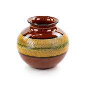 RAYMOR BURNT ORANGE AND YELLOW