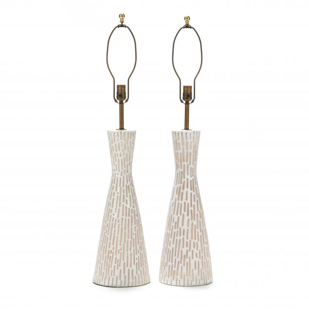 RAYMOR, PAIR OF TALL POTTERY