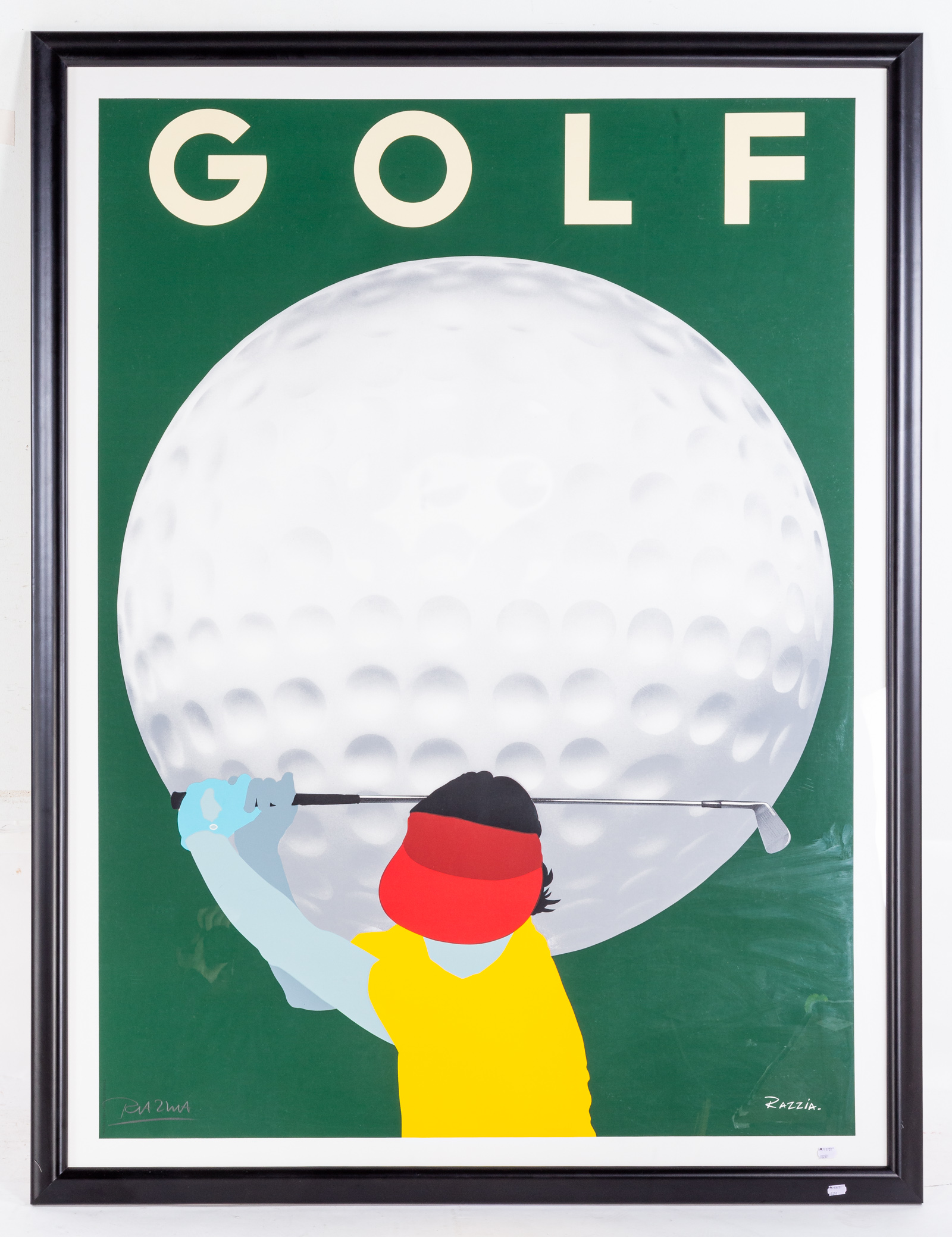 RAZZIA. "GOLF," LITHOGRAPH (20th