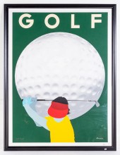 RAZZIA. "GOLF," LITHOGRAPH (20