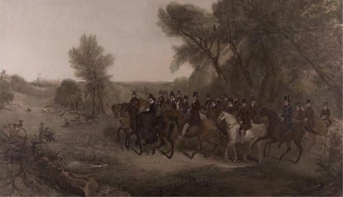 R.B. DAVIS EQUESTRIAN LITHOGRAPH,