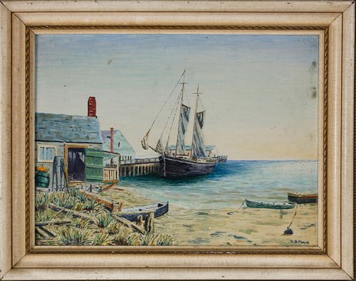 R.B. HOWE OIL ON ARTIST BOARD, "LOW