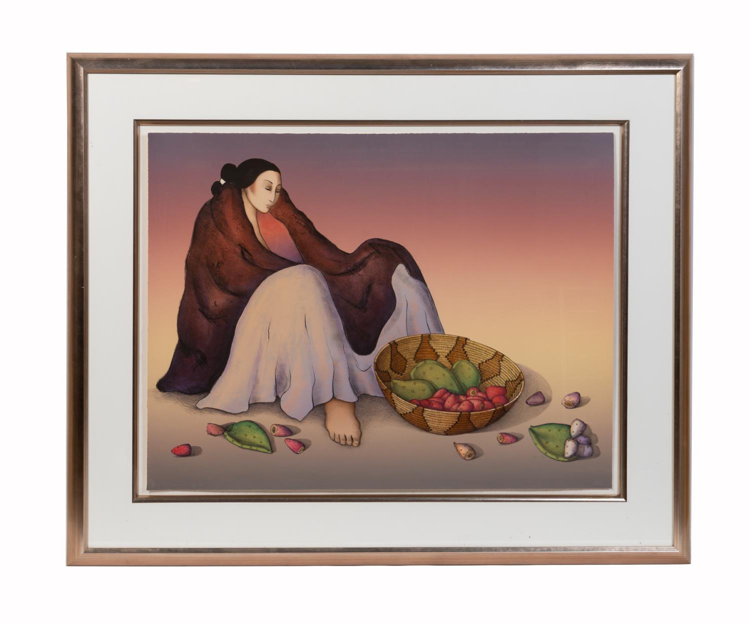 R.C. GORMAN "CACTUS" RECLINING